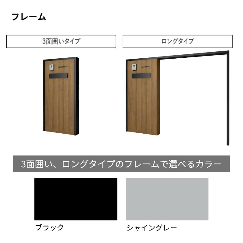 機能門柱FK ポストセット(エクスポストKN) W700×D470×H1500mm 表札なし