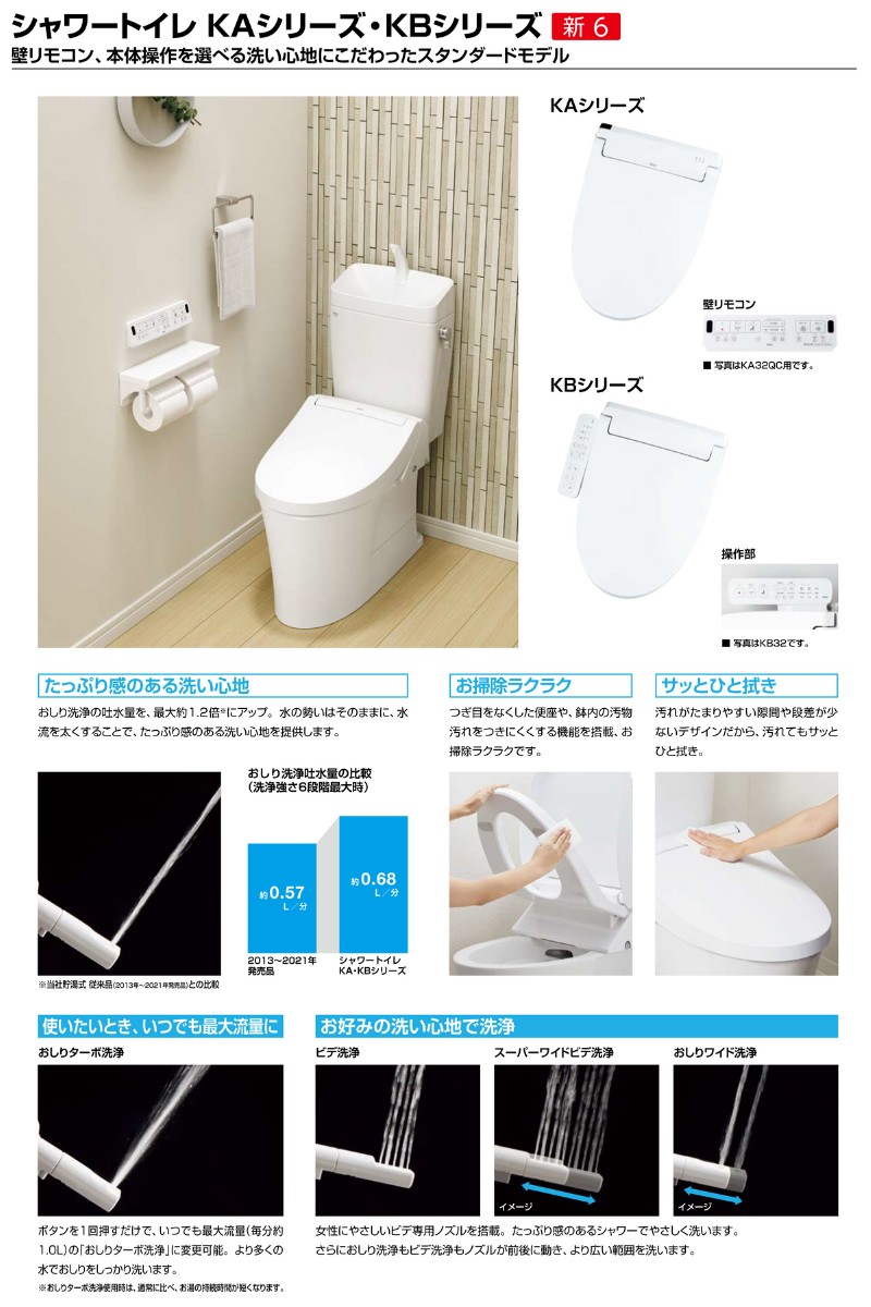 日本限定モデル シャワートイレ INAX CW-KA21QV 壁取付リモコン仕様 