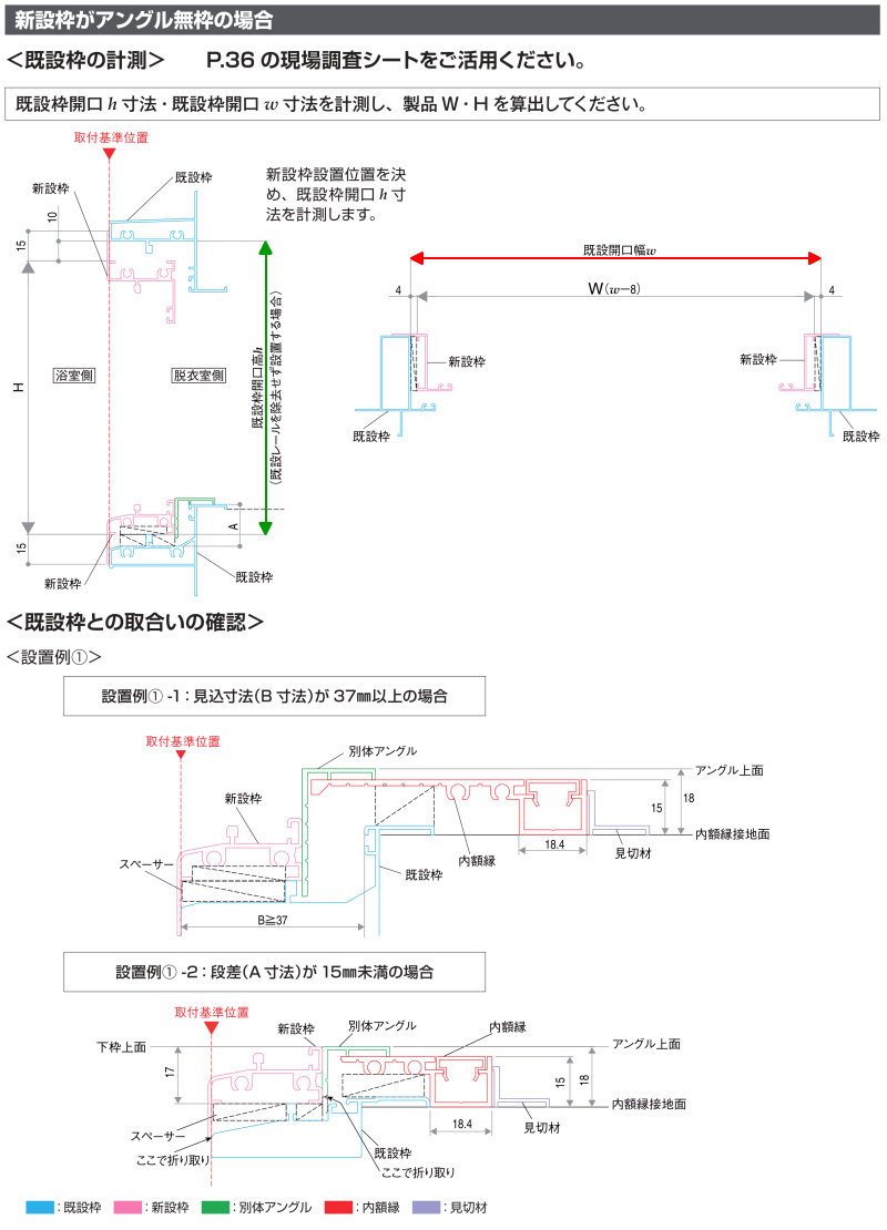 プロ向き】かんたんドアリモ 浴室ドア 内付枠 カバー工法用 ガスケット