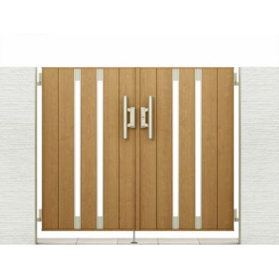 門扉 リクシル 開き門扉AA TS1型 縦桟 両開き 09-12/09-14/09-16 埋込使用 W1800(900+900)×H1200/1400/1600mm LIXIL 開き門扉 リフォーム