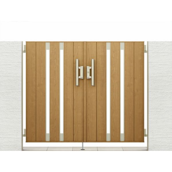 門扉 リクシル 開き門扉AA TS1型 縦桟 両開き 09-12/09-14/09-16 埋込使用 W1800(900+900)×H1200/1400/1600mm LIXIL 開き門扉 リフォーム