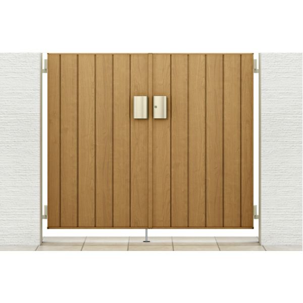 門扉 リクシル 開き門扉AA TM1型 縦桟 両開き 08-12/08-14/08-16 埋込使用 W1600(800+800)×H1200/1400/1600mm LIXIL 開き門扉 リフォーム