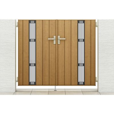 門扉 リクシル 開き門扉AA TS2型 縦桟 両開き 08-12/08-14 埋込使用 W1600(800+800)×H1200/1400mm LIXIL 開き門扉 リフォーム