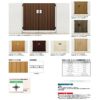 門扉 リクシル 開き門扉AA TM1型 縦桟 両開き 親子 04-08-12/04-08-14 柱使用 W1200(400+800)×H1200/1400mm LIXIL 開き門扉 リフォーム 3枚目