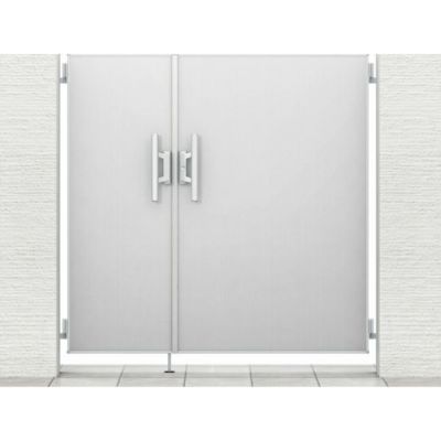 門扉 リクシル 開き門扉AA FM1型 両開き 親子 04-08-12/04-08-14 柱使用 W1200(400+800)×H1200/1400mm LIXIL 開き門扉 リフォーム