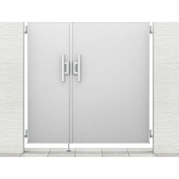 門扉 リクシル 開き門扉AA FM1型 両開き 親子 04-08-12/04-08-14 柱使用 W1200(400+800)×H1200/1400mm LIXIL 開き門扉 リフォーム