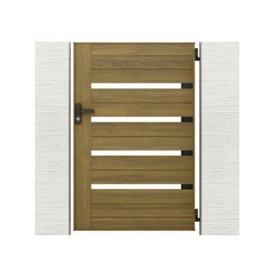 門扉 リクシル 開き門扉AA YS1型 横桟 片開き 08-12/08-14/08-16 柱使用 W800×H1200/1400/1600mm LIXIL 開き門扉 リフォーム