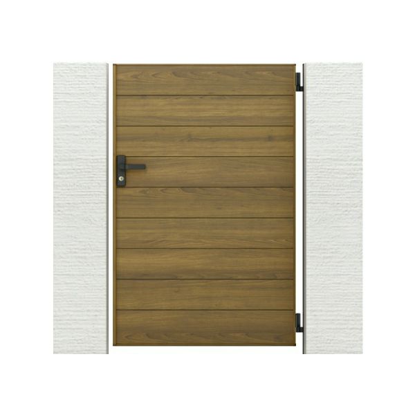 門扉 リクシル 開き門扉AA YM1型 横桟 片開き 09-12/09-14 柱使用 W900×H1200/1400mm LIXIL 開き門扉 リフォーム