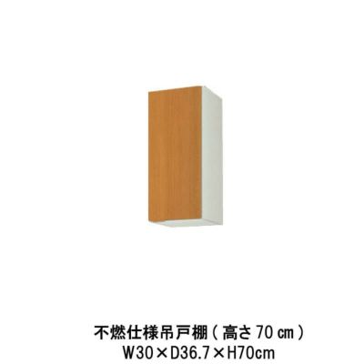 キッチン 不燃仕様吊戸棚 高さ70cm W300mm 間口30cm GS(M-E)-AM-30ZF(R-L) LIXIL リクシル 木製キャビネット GSシリーズ