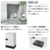宅配ボックス リクシル 宅配ボックスKT コンパクト ポール仕様 高さ1152.5mm 本体480×460.5×270mm 戸建て住宅用 ポスト LIXIL リフォーム 2枚目