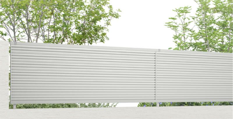 フェンス LIXIL フェンスAB YL1型(横ルーバー1) T-14 本体 2000mm(フリーポールタイプ専用)×1400mm