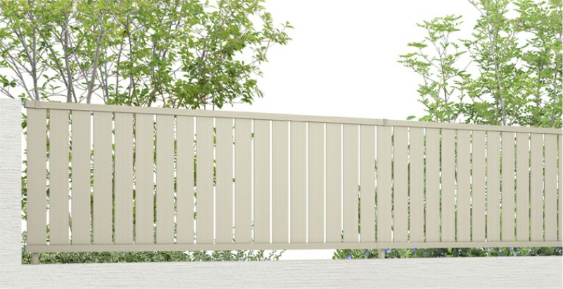 フェンス LIXIL フェンスAB TS2型(縦スリット2) T-10 本体 2000mm(フリーポールタイプ専用)×1000mm