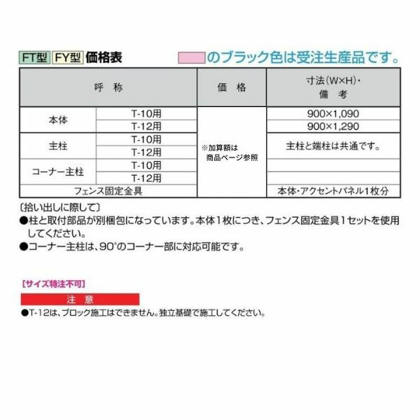 フェンス LIXIL アーキキャストフェンスFT型Ｔ-10 本体 900×1090mm 3枚目