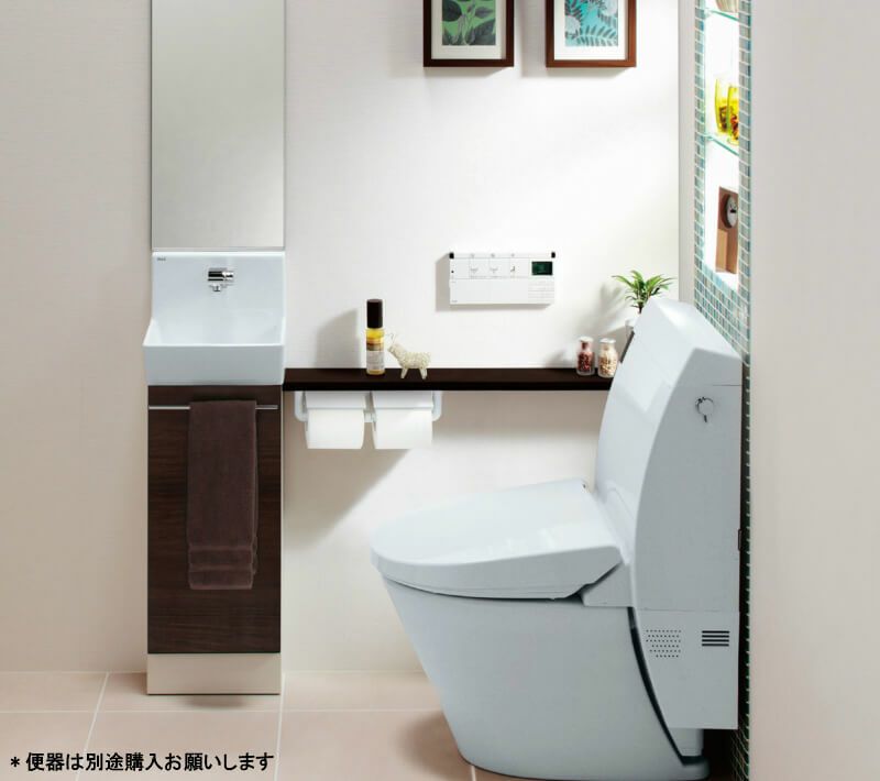 トイレ手洗 コフレル スリム(壁付) カウンター間口1200 カウンター