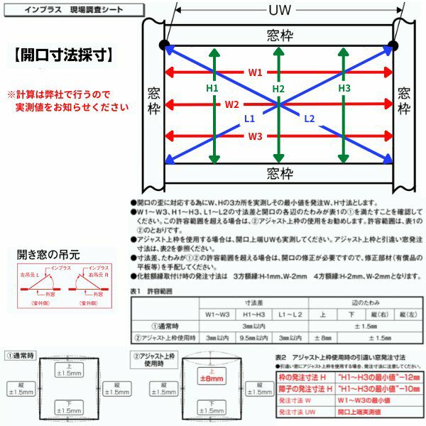 二重窓 内窓 インプラス 4枚建引き違い窓 和紙調複層ガラス(格子入り) W3001～4000×H1001～1400mm LIXIL リクシル 引違い窓  サッシ 防音 断熱 内窓 2重 窓 室内 屋内 リフォーム DIY | リフォームおたすけDIY