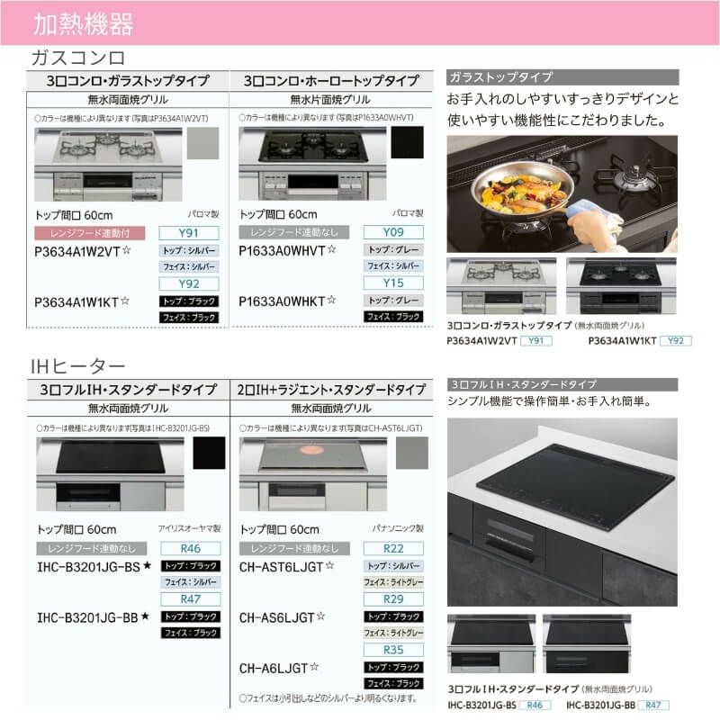 システムキッチン リクシル シエラS 壁付I型 基本プラン ウォールユニットなし 食器洗い乾燥機付 W2100mm 間口210cm 奥行60cm  グループ2 流し台 おしゃれ 可愛い システムキッチン セミオーダー リフォーム DIY | リフォームおたすけDIY