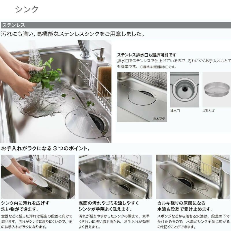システムキッチン　シンク部分 システムキッチンシンク部分