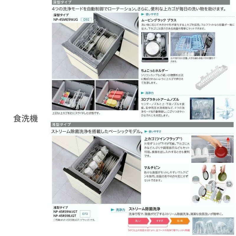 システムキッチン リクシル シエラS センターキッチン 構造壁