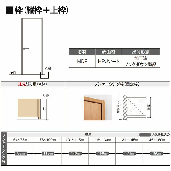 リクシル 室内ドア 建具 ラシッサUD 標準ドア 3枚丁番 不燃面材 リクシル 室内ドア 建具 ラシッサUD 標準ドア 3枚丁番 不燃面材