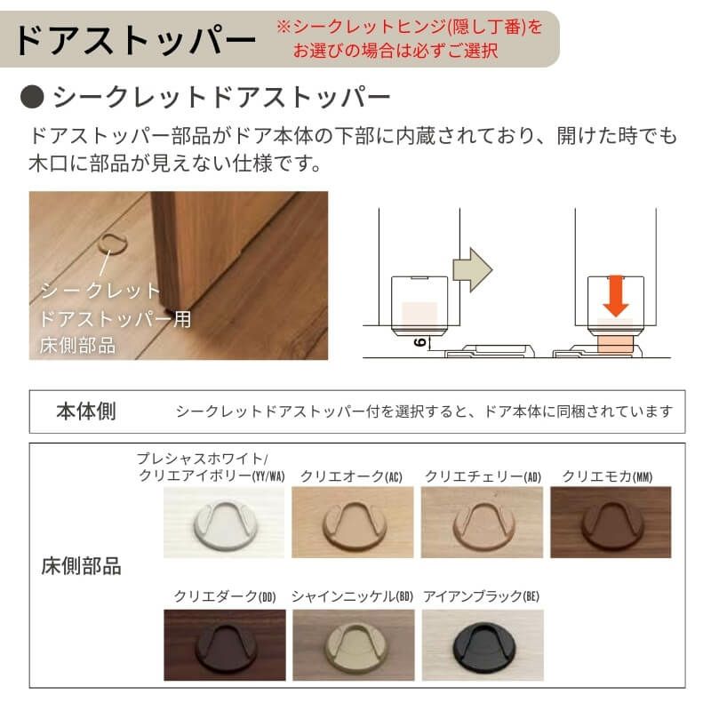 リクシル 室内ドア 建具 ラシッサUD 標準ドア 3枚丁番 不燃面材 HHC ノンケーシング枠 05520/0620/06520/0720/0820/0920 LIXIL 建具 扉 交換 リフォーム DIY 【リフォームおたすけDIY】 11枚目