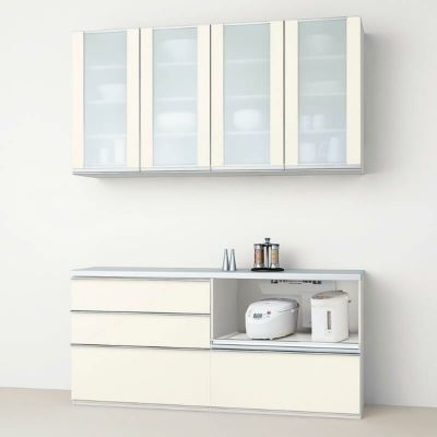 食器棚 システムキッチン収納 シエラS LIXIL カウンター 家電収納 蒸気