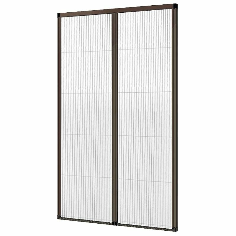 網戸 後付用 しまえるんですα 188194～188206 巾Aw1880×高さAh1940～2060mm クローザカバー納まり 両開き用 片側収納 リクシル LIXIL 横引き 引き分け収納網戸