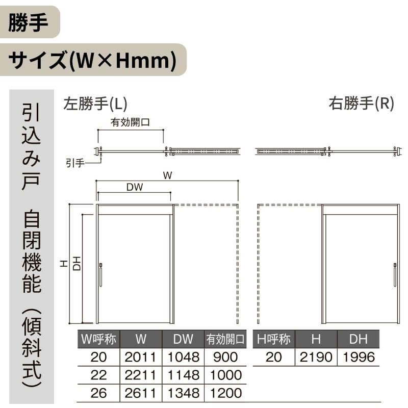 リクシル 室内引戸 ラシッサUD 上吊方式 引込み戸 自閉機能 不燃面材 戸袋ユニットなし HHEノンケーシング枠 採光タイプ 2020/2220/2620 室内引き戸 ドア 交換 リフォーム DIY 【リフォームおたすけDIY】 6枚目