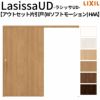 リクシル 室内引戸 ラシッサUD アウトセット方式  片引戸 Wソフトモーション 木質面材 HAA ノンケーシング枠/化粧縁 パネルタイプ 2020/2220/2620 DIY 2枚目