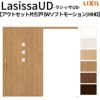 リクシル 室内引戸 ラシッサUD アウトセット方式  片引戸 Wソフトモーション 木質面材 HHD ノンケーシング枠/化粧縁 採光タイプ 2020/2220/2620 DIY 2枚目