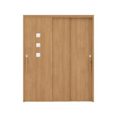 リクシル 室内引戸 ラシッサUD 上吊連動方式  引違い戸3枚建 Wソフトモーション 木質面材 HHD ケーシング付枠 採光タイプ 1620 W1644mm×H2023mm LIXIL DIY