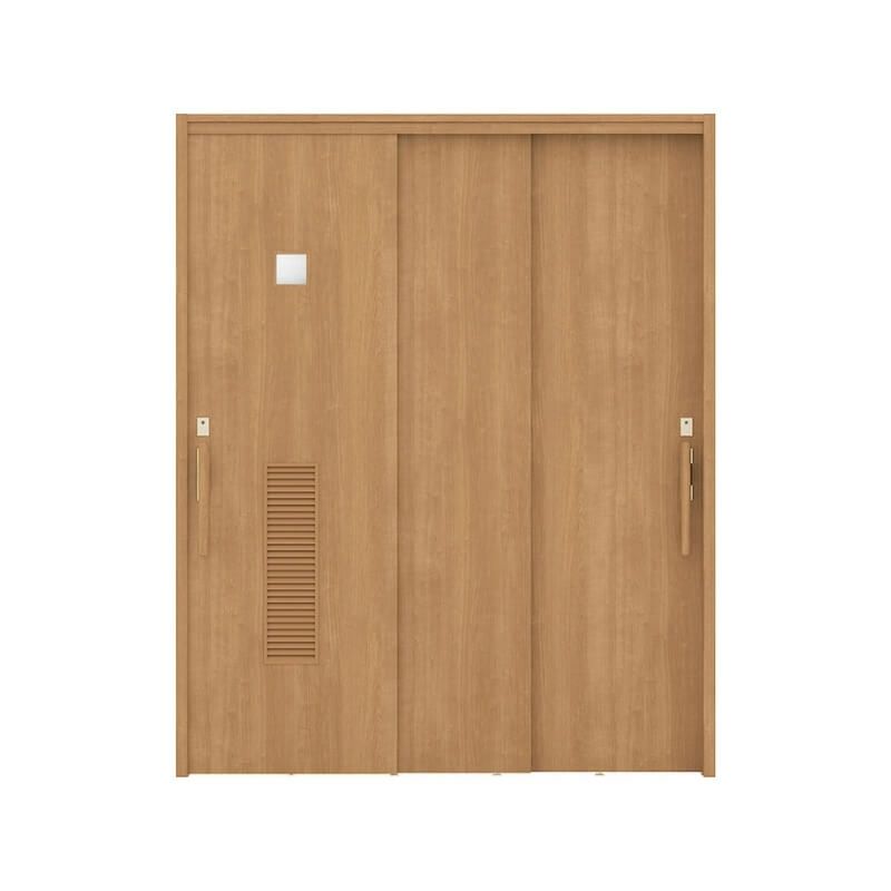 リクシル 室内引戸 ラシッサUD 上吊連動方式  引違い戸3枚建 Wソフトモーション 木質面材 HYG ケーシング付枠 洗面タイプ 1620 W1644mm×H2023mm LIXIL DIY