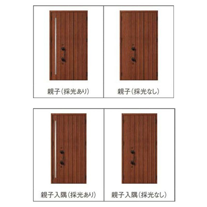 玄関ドア 断熱k2/k4仕様 ジエスタ２ 親子 採光/入隅 D11型 エントリーシステム/FamiLock対応玄関ドア リクシル LIXIL トステム TOSTEM 住宅 ドア 玄関サッシ アルミサッシ 交換 リフォーム DIY 2枚目