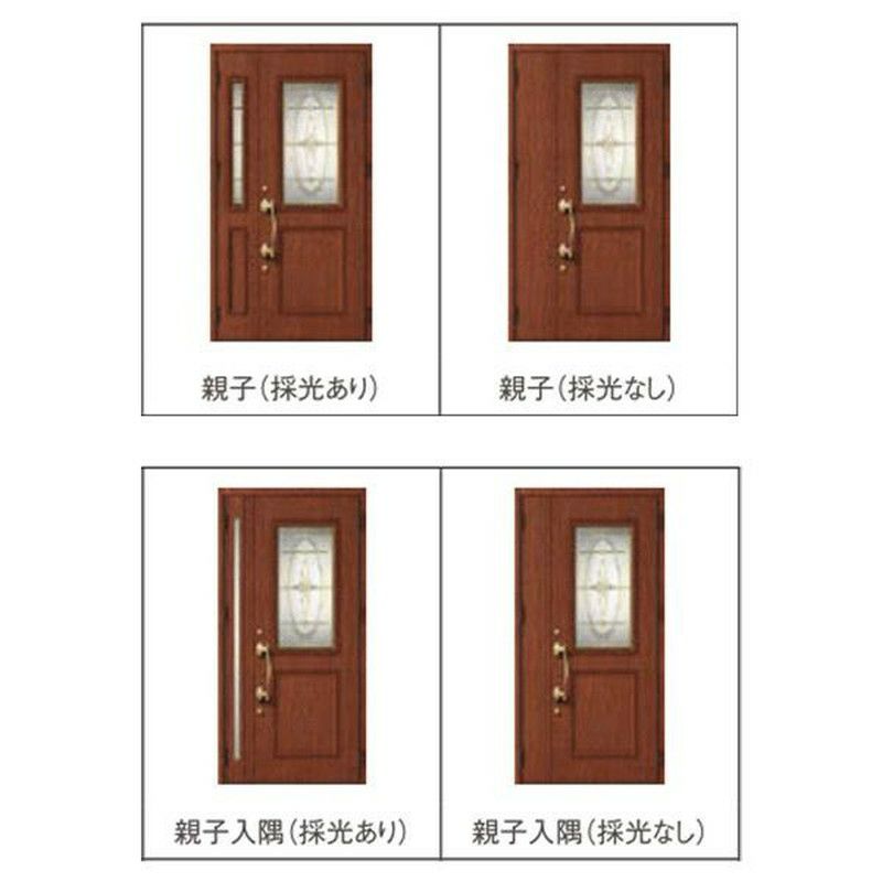 玄関ドア 断熱k4仕様 ジエスタ２ 親子 採光/入隅 C14型 エントリーシステム/FamiLock対応玄関ドア リクシル LIXIL トステム TOSTEM 住宅 ドア 玄関サッシ アルミサッシ 交換 リフォーム DIY 2枚目