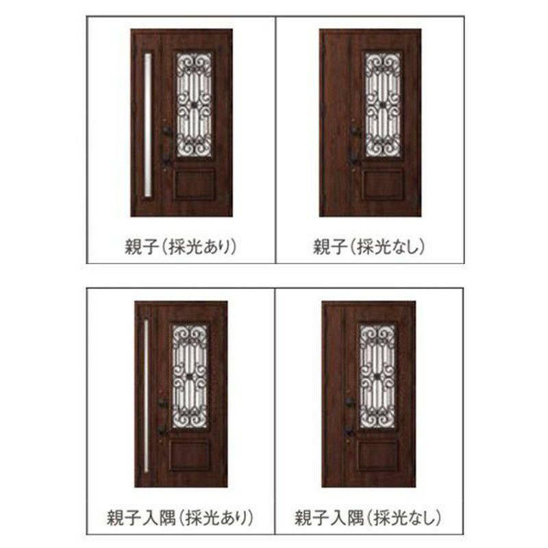 玄関ドア 断熱k2/k4仕様 ジエスタ２ 親子 採光/入隅 C93型 エントリーシステム/FamiLock対応玄関ドア リクシル LIXIL トステム TOSTEM 住宅 ドア 玄関サッシ アルミサッシ 交換 リフォーム DIY 2枚目