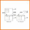 LIXIL ミニキッチン ハーフユニット 冷蔵庫タイプ 間口90cm(900mm) IHヒーター100V DMK09HFW(B/E)(1/2)F100(R/L) 冷蔵庫付きでの注文可能 コンパクトキッチン 流し台 リフォーム 6枚目