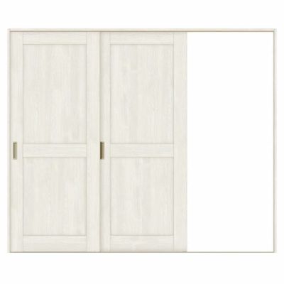 オーダーサイズ リクシル ラシッサＳ 室内引戸 Vレール方式 片引戸2枚建 ASKD-LAH ノンケーシング枠 W1748～2954㎜×Ｈ1728～2425㎜