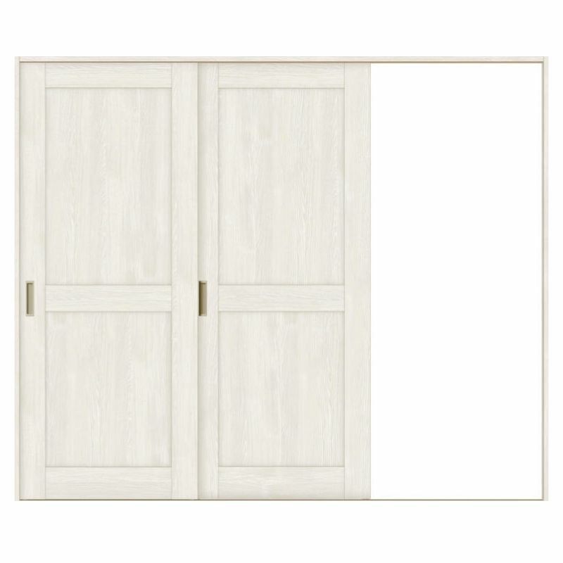 オーダーサイズ リクシル ラシッサＳ 室内引戸 Vレール方式 片引戸2枚建 ASKD-LAH ノンケーシング枠 W1748～2954㎜×Ｈ1728～2425㎜