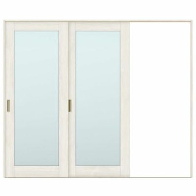オーダーサイズ リクシル ラシッサＳ 室内引戸 Vレール方式 片引戸2枚建 ASKD-LGK ノンケーシング枠 W1748～2954㎜×Ｈ1728～2425㎜