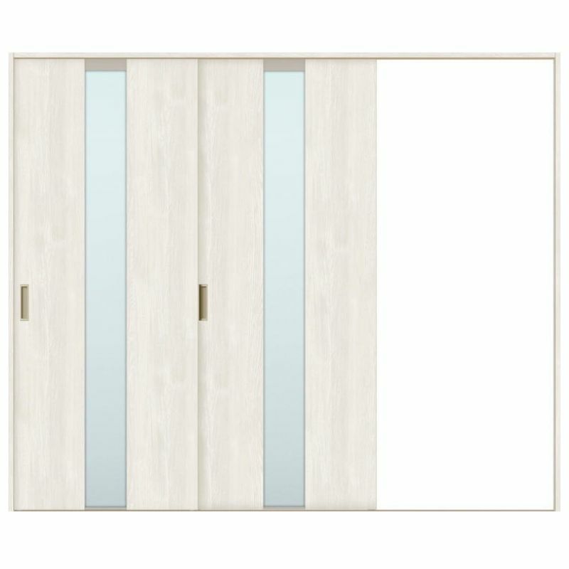 オーダーサイズ リクシル ラシッサＳ 室内引戸 Vレール方式 片引戸2枚建 ASKD-LGM ノンケーシング枠  W1748～2954㎜×Ｈ1728～2425㎜