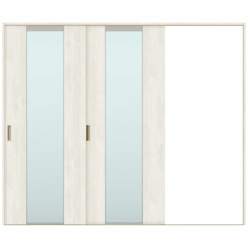 オーダーサイズ リクシル ラシッサＳ 室内引戸 Vレール方式 片引戸2枚建 ASKD-LGN ノンケーシング枠 W1748～2954㎜×Ｈ1728～2425㎜