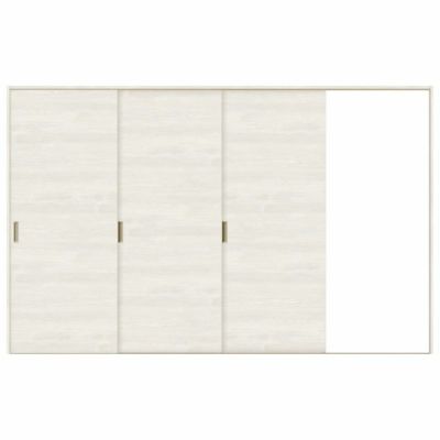 オーダーサイズ リクシル ラシッサＳ 室内引戸 Vレール方式 片引戸3枚建 ASKT-LAB ノンケーシング枠 W1756(2308)～3916㎜×Ｈ628(1728)～2425㎜