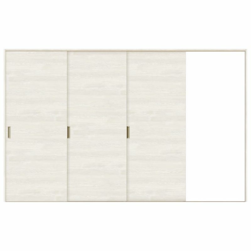 オーダーサイズ リクシル ラシッサＳ 室内引戸 Vレール方式 片引戸3枚建 ASKT-LAB ノンケーシング枠 W1756(2308)～3916㎜×Ｈ628(1728)～2425㎜