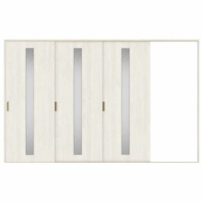 オーダーサイズ リクシル ラシッサＳ 室内引戸 Vレール方式 片引戸3枚建 ASKT-LGA ノンケーシング枠 W2308～3916㎜×Ｈ1728～2425㎜