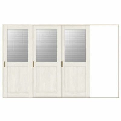 オーダーサイズ リクシル ラシッサＳ 室内引戸 Vレール方式 片引戸3枚建 ASKT-LGH ノンケーシング枠 W2308～3916㎜×Ｈ1728～2425㎜