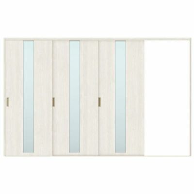 オーダーサイズ リクシル ラシッサＳ 室内引戸 Vレール方式 片引戸3枚建 ASKT-LGM ノンケーシング枠  W2308～3916㎜×Ｈ1728～2425㎜