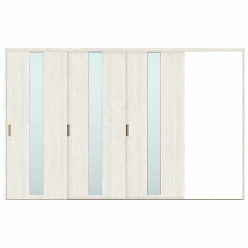 オーダーサイズ リクシル ラシッサＳ 室内引戸 Vレール方式 片引戸3枚建 ASKT-LGM ノンケーシング枠  W2308～3916㎜×Ｈ1728～2425㎜