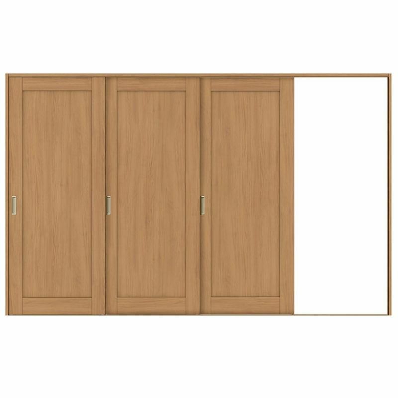 オーダーサイズ リクシル ラシッサＳ 室内引戸 Vレール方式 片引戸3枚建 ASKT-LAG ケーシング付枠 W2308～3916㎜×Ｈ1728～2425㎜