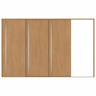 オーダーサイズ リクシル ラシッサＳ 室内引戸 Vレール方式 片引戸3枚建 ASKT-LGC ケーシング付枠 W2308～3916㎜×Ｈ1728～2425㎜