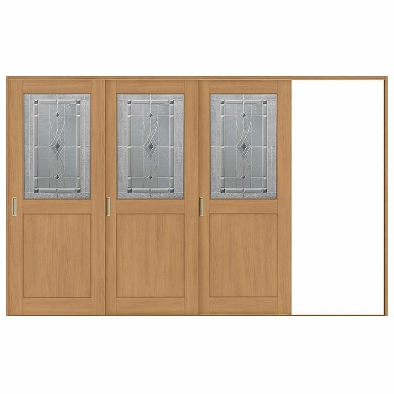 オーダーサイズ リクシル ラシッサＳ 室内引戸 Vレール方式 片引戸3枚建 ASKT-LWB ケーシング付枠 W2308～3916㎜×Ｈ1728～2425㎜