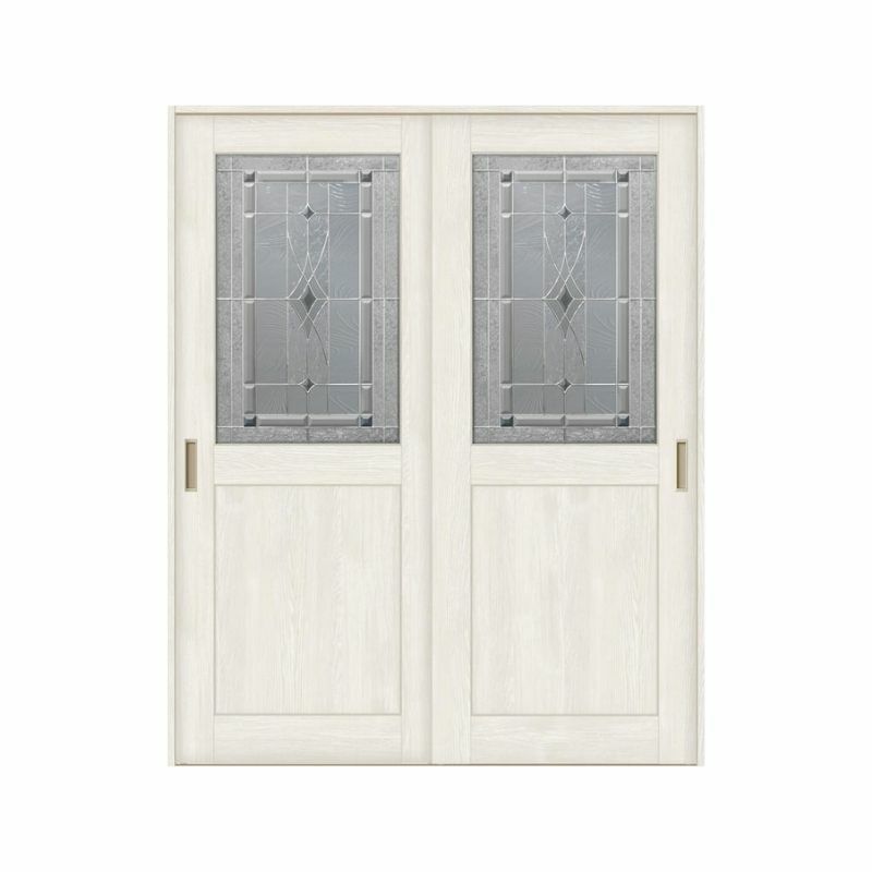 オーダーサイズ リクシル ラシッサＳ 室内引戸 Vレール方式 引違い戸2枚建 ASHH-LWB ノンケーシング枠 W1188～1992㎜×Ｈ1728～2425㎜